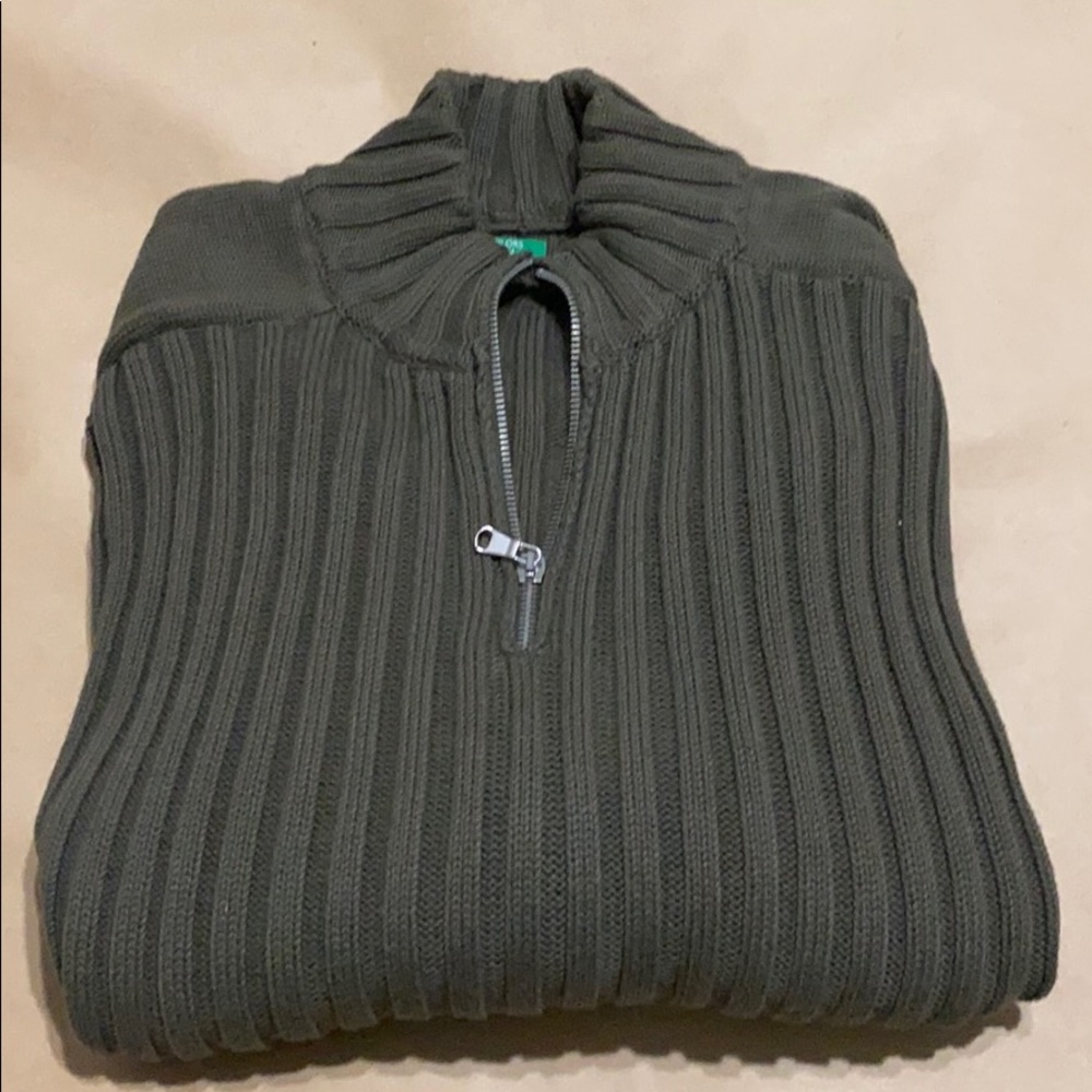 United Colors Of Benetton quarter zip button up